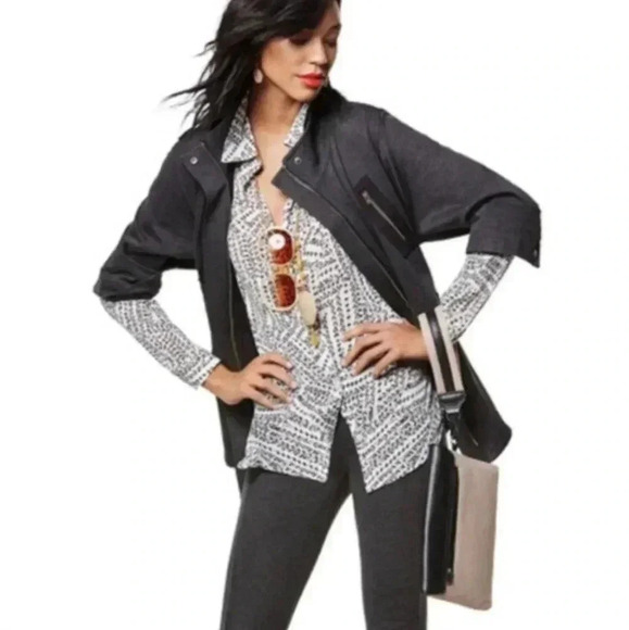 Cabi "Love, Carol" Special Collection Mesh Back Utility Jacket - Picture 4 of 12